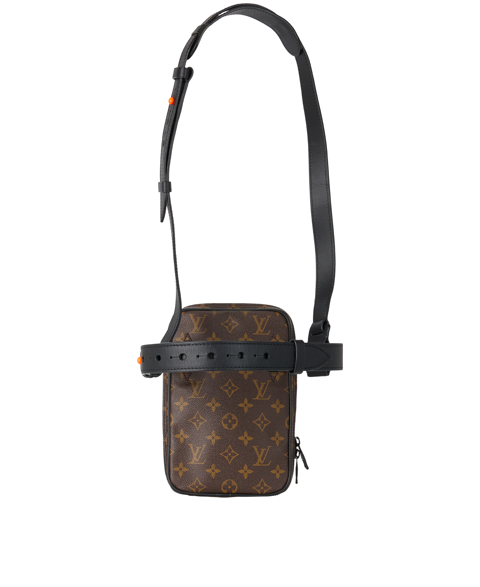 Utility Side Bag, &pound;650, Handbags, Brown, Canvas, Back view